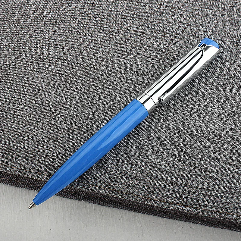 Luxury High Quality 981 Black Blue 0.7mm Ink METAL Ballpoint Pen Stationery Office School Supplies New