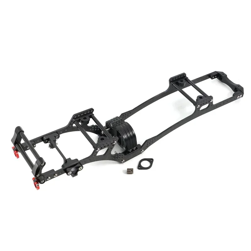 

Carbon Fiber LCG Chassis Kit Frame Rail Skid Plate Gearbox Bumper Set for Axial SCX10 1/10 RC Crawler Car DIY Upgrade Parts