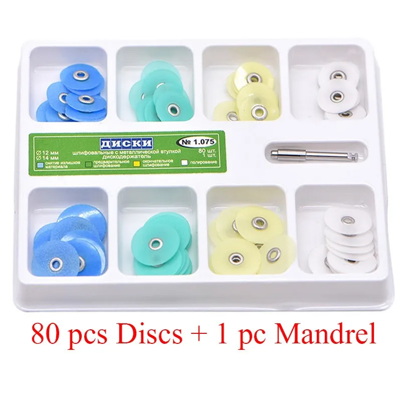 1 Box Dental Finishing and Polishing Discs Polishing Strips Mandrel Set Resin Filling Material for