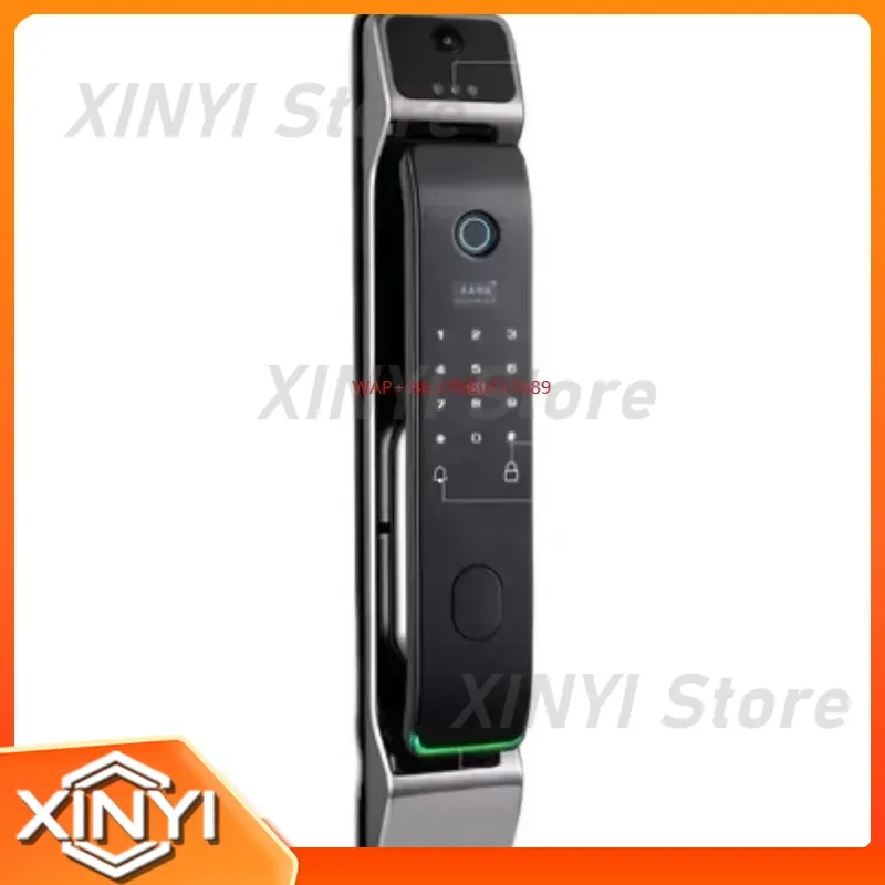 High Security Smart WiFi Door Lock with 3D Face ID Fingerprint Code Card and Key for Smart Door Lock
