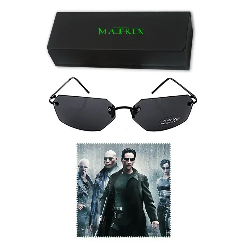 Classic Matrix Agent Smith Style Polarized Sunglasses Men Cool Rivets Brand Design Sun Glasses Oculos De Sol Cosplay Prop MN51