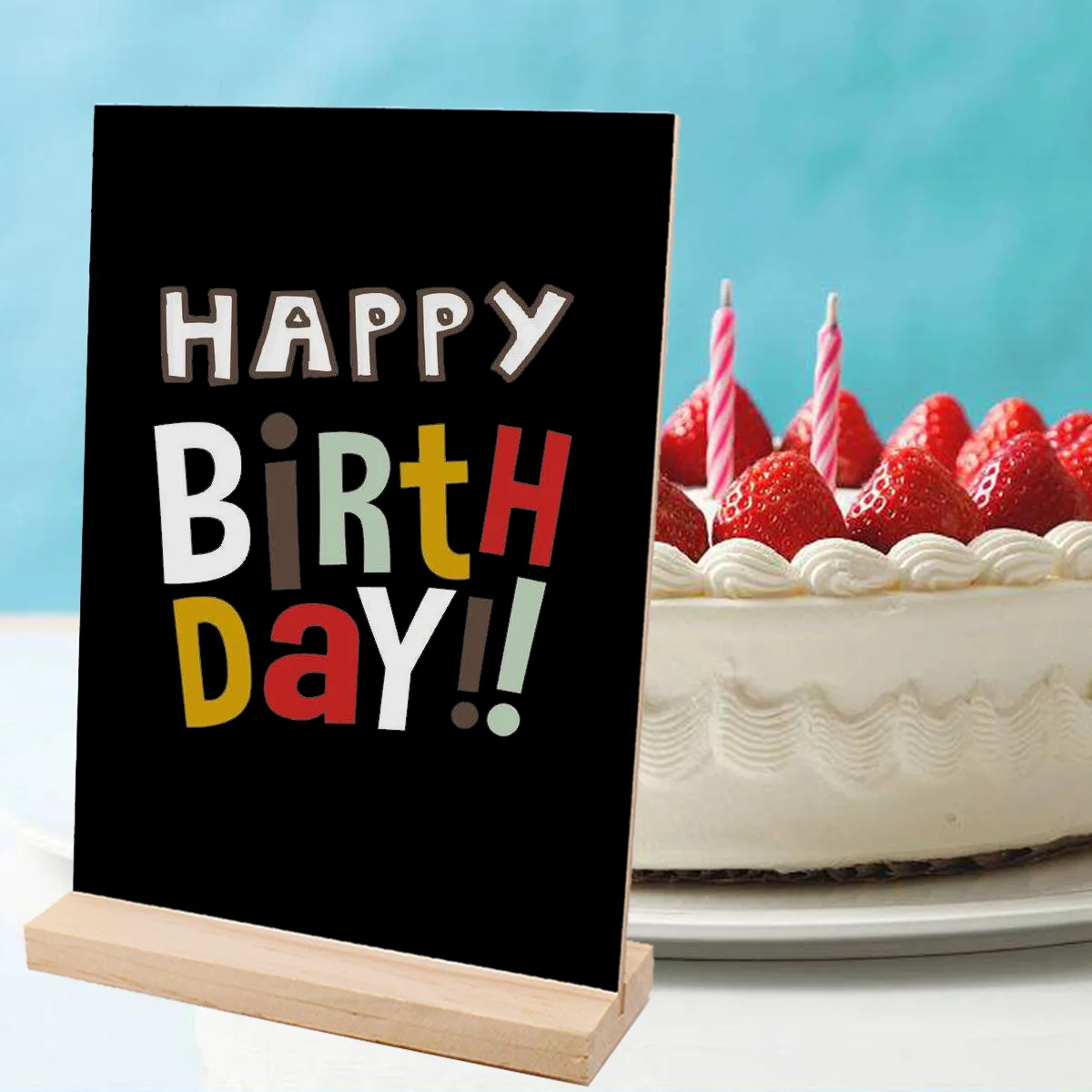 Imagem -02 - Mini Wooden Blackboard Sign Message Desktop Decor Easel Stand Decoração do Casamento Office Centerpieces Tabelas Whiteboard