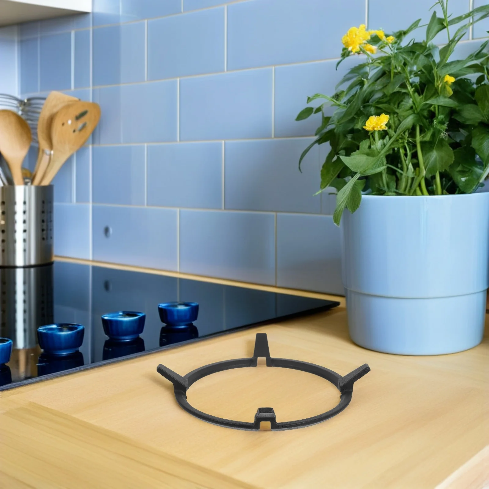 

Stove Support Rack Cast Iron Pan Support Black Non-Slip Gas Ring Reducer Holder Trivets Extender for Pot Coffee Pot Small