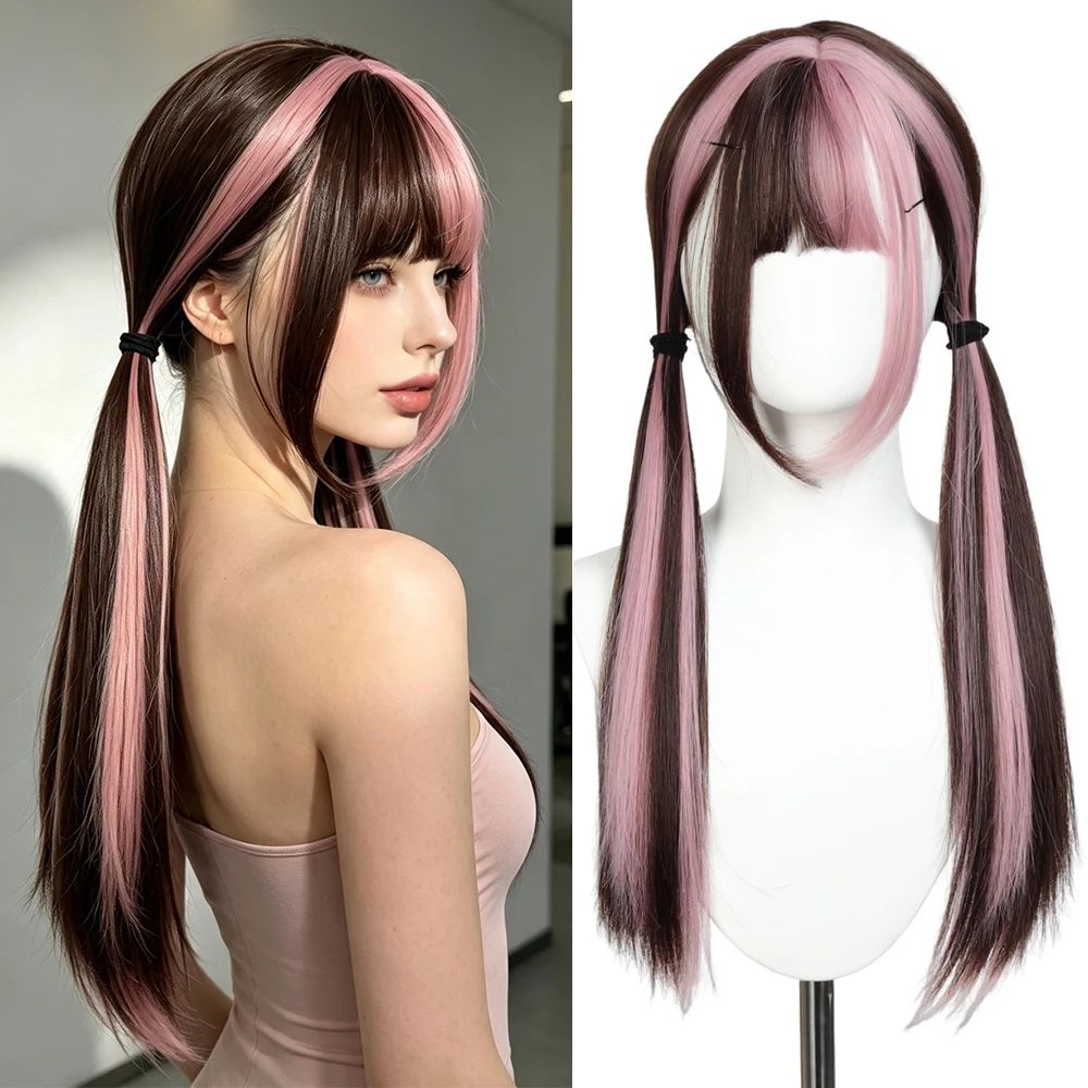 peruca-sintetica-lolita-com-rabo-de-cavalo-cabelo-liso-com-mechas-24-polegadas-acessorios-para-cabelo-para-festa-de-cosplay-de-halloween-para-mulheres-﻿