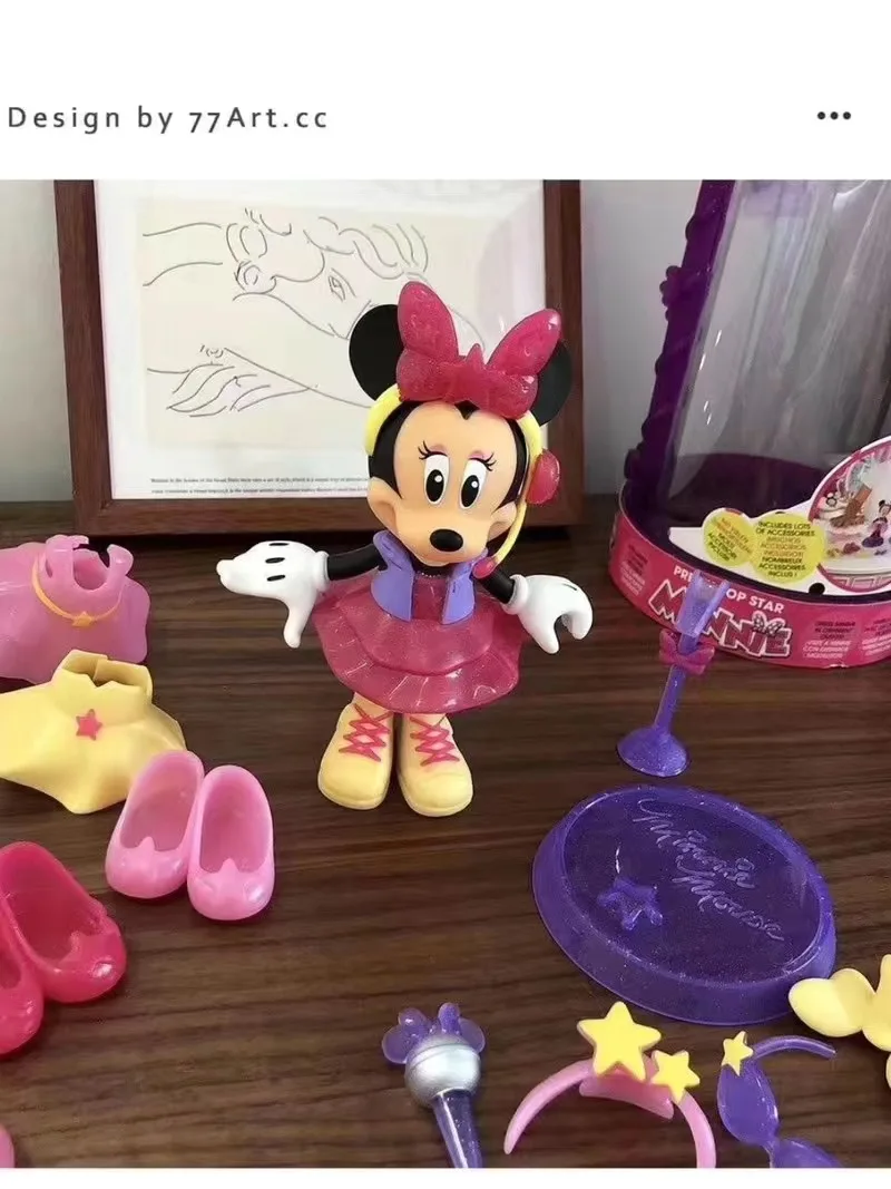 Bé Gái Disney Minnie Làm Đẹp Túi Xách Trang Trò Chơi Đồ Chơi Bộ Đồ Chơi Trang Điểm Làm Đẹp Hộp Quà Tặng