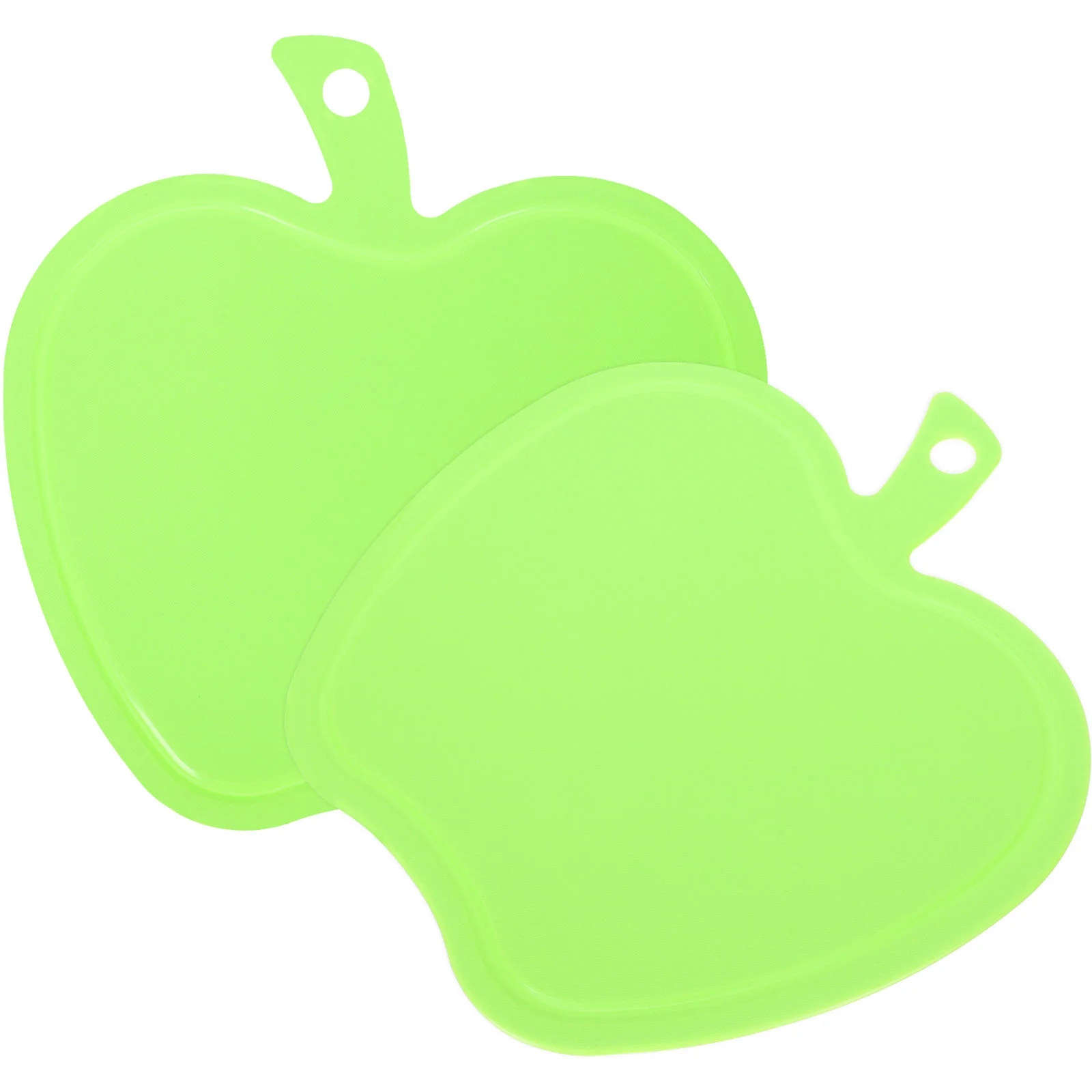 2 Pcs Apple Cutting Board Chopping Nice Outdoor Fruit Plastic Handy Light Kitchen Tool No Smell Convenient