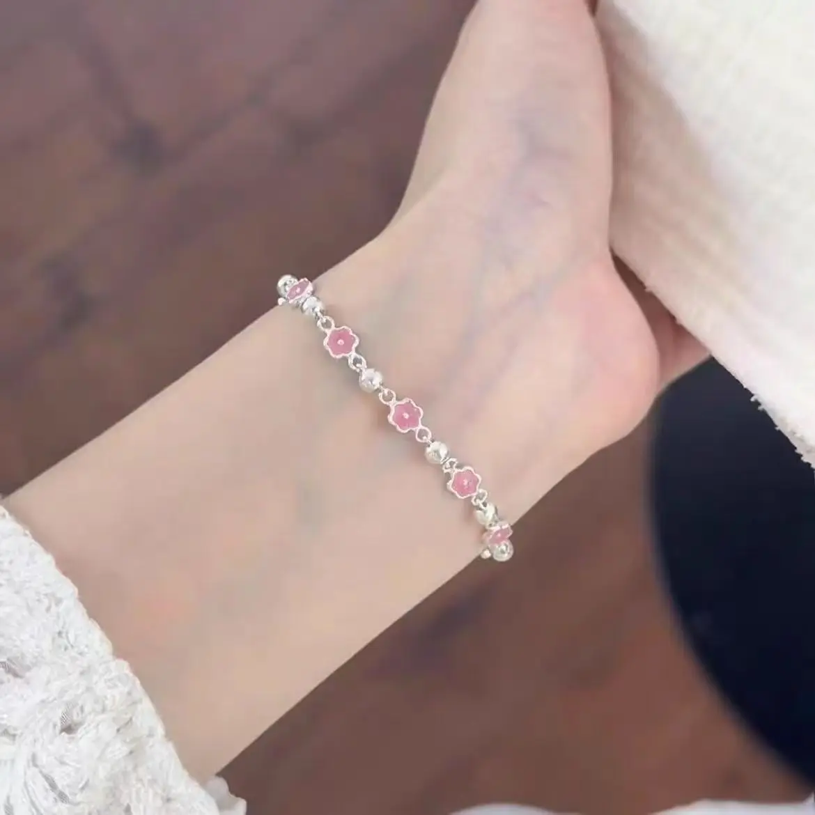 الحد الأدنى سوار الأزهار مع لهجات الزركون حساسة هندسية خفيفة مجوهرات فاخرة رومانسية التراص الإسورة للمناسبات #5