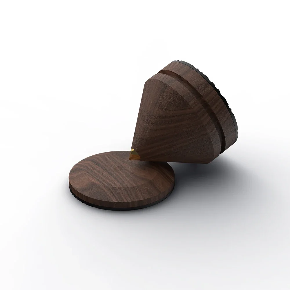 Spike Pad para Altifalante Amplificador, suporte à prova de choque, isolamento Pés Base, Rosewood Speaker, alta qualidade, 4PCs, 33mm