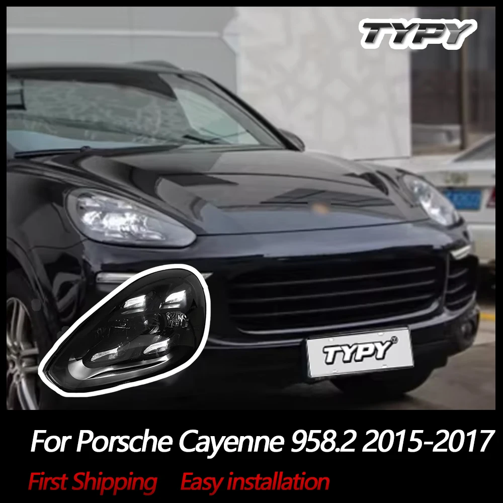 

TYPY Car Headlights For Porsche Cayenne 958.2 2015-2017 LED Car Lamps Daytime Running Lights Dynamic Turn Signals