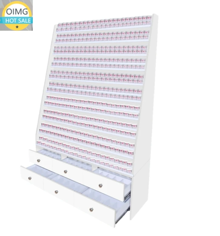 Nail Salon Furniture Nail Table Standing Rack for Nail Powder Rack Large Drawer  Display Shelf