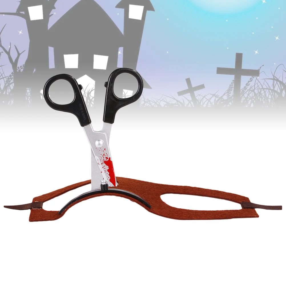 Funny Scissors Pet Hat Premium Cloth Material Costume for Dogs Puppies Holiday Party Masquerade Parade Outfit Gear