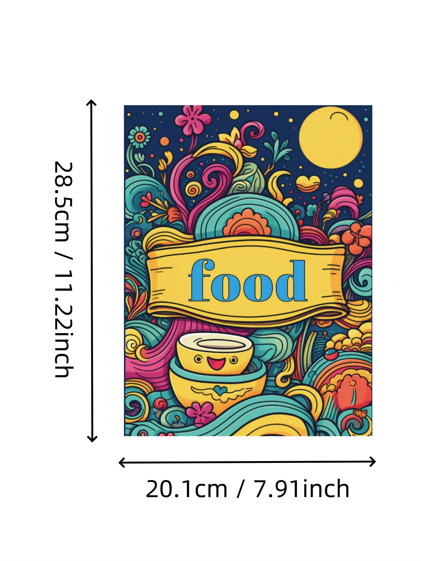 1Pc Food Art Coloring Book Original Upgraded Paper Thickened 22 Pages Coloring Books Gift For Holiday Birthday