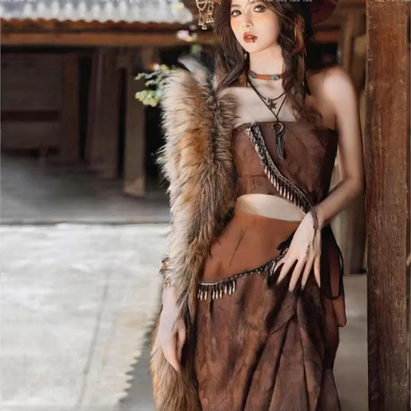 

New national style Western exotic travel photo costume