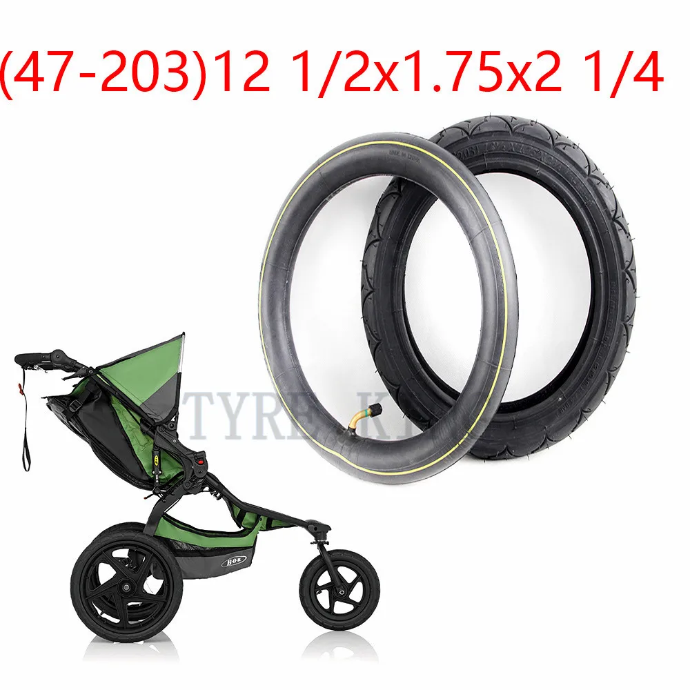 (47-203)12 1/2x1.75x2 1/4 Inner Tube Outer Tyre 12 Inch INNOVA Tire Pneumatic Tyre Baby Carriage Accessory Wheel BB Bicycle