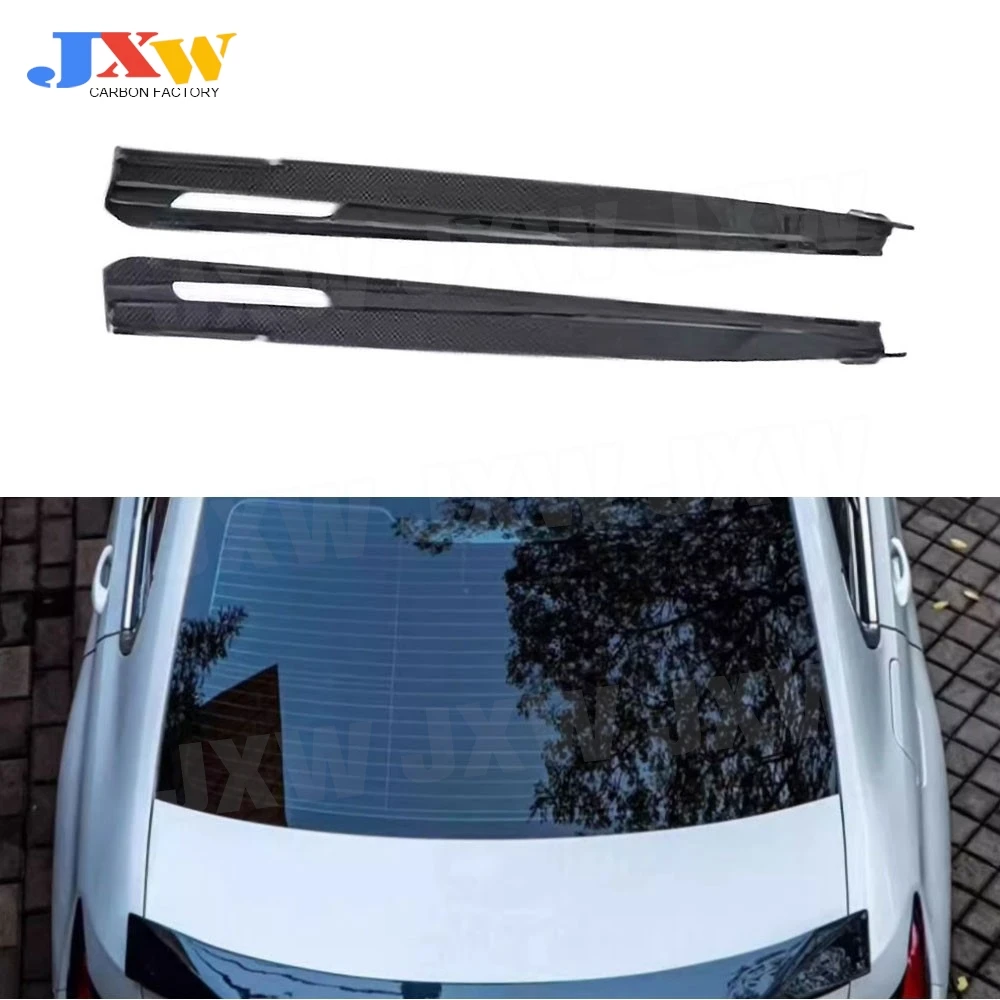 

Real Dry Carbon Fiber Side Skirts Rocker Panel Lip Splitter Body Kits for BMW G20 CMST Sport 2023+ FRP Car Styling Accessories