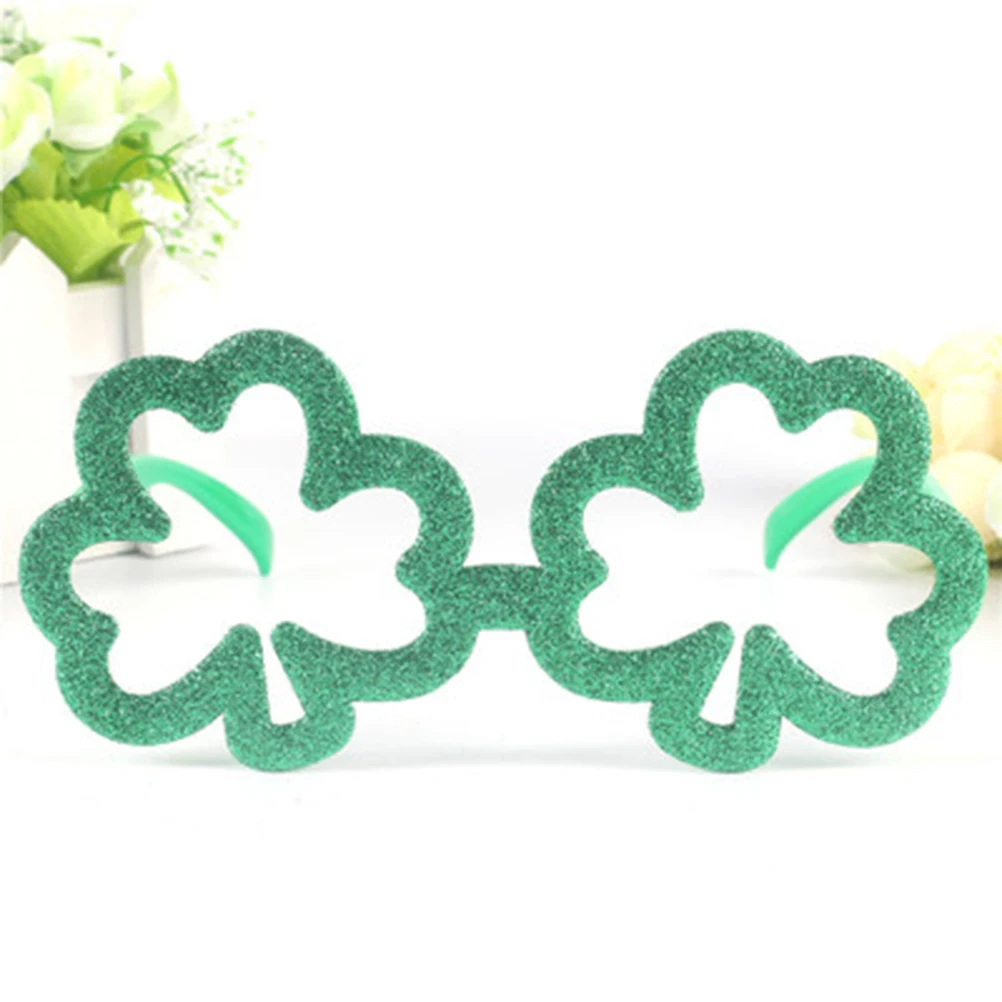 

2 Pcs Funny Clover Frame Eyeglasses St Patricks Day Party Supplies Decorations Shamrock