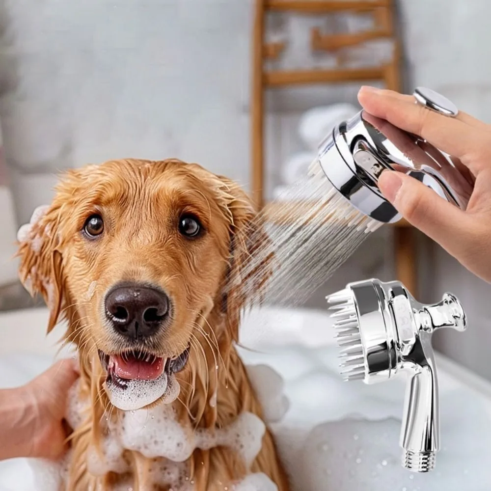 New Silicone Pet Shower Head Soft Portable Dog Shower Attachment Durable Shower Hose Attachment Cat and Dog Bathing Nozzle view 2