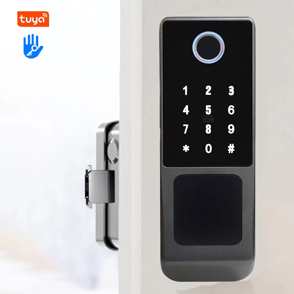 

Waterproof Dual Fingerprint Door Lock Wifi Tuya Bluetooth TTLock Inside and Outside Fingerprint Unlock Smart Door Lock