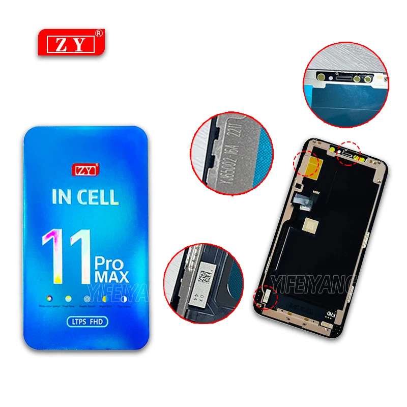 100% A ZY Incell For iPhone X XS Max 11 12 Pro Max 12Mini 13 Mini 14Plus LCD Touch Screen Digitizer Assembly Display Replacement