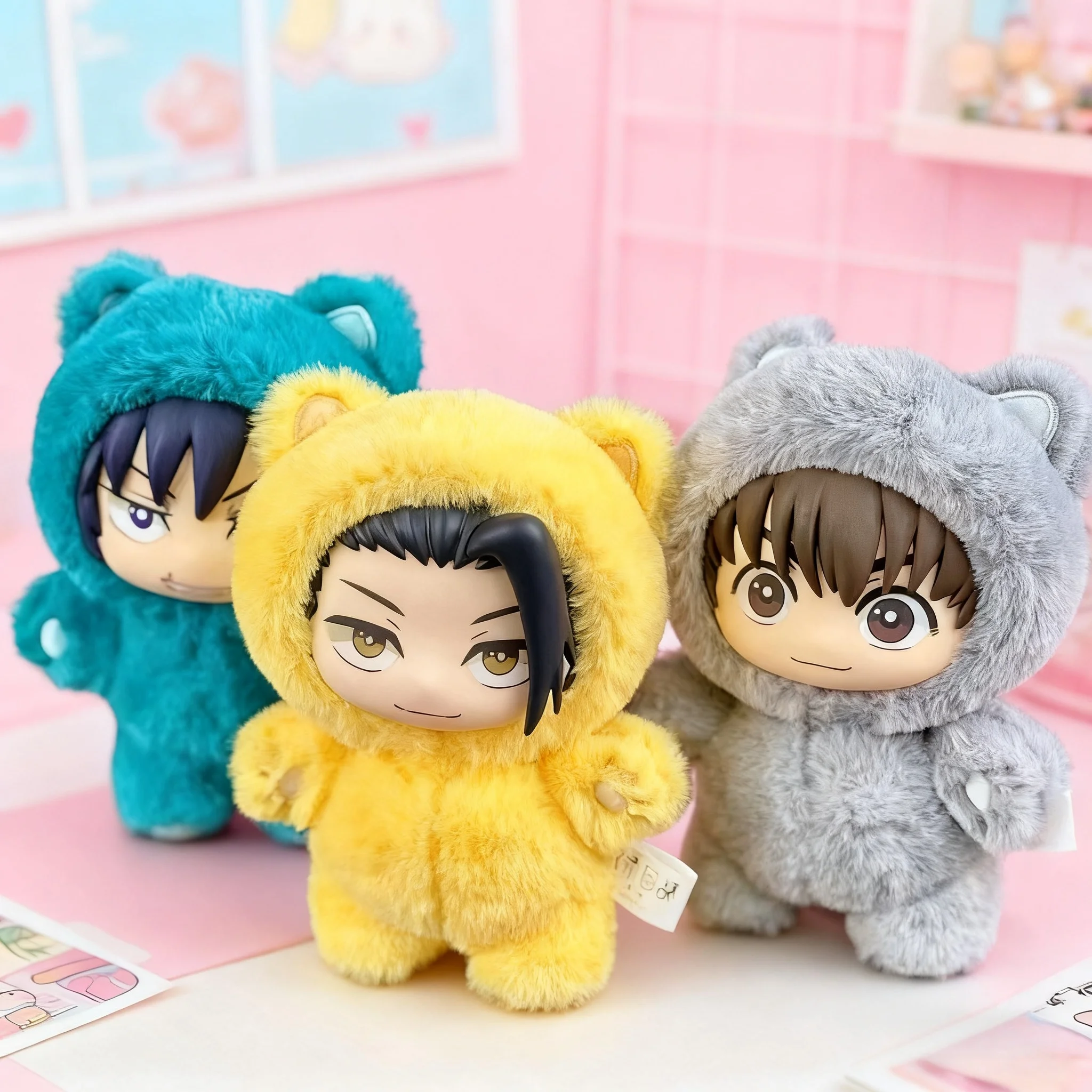 جديد بانداي Jujutsu Kaisen 2 القط الأذن الشكل سلسلة صندوق أعمى صندوق غامض أنيمي شخصية الديكور الداخلي تحصيل هدية