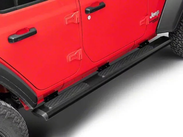 2pcs fit for Jeep Wrangler JL 4 Door 2018-2025 Side Step Running Board NerfBar Aluminium Pedal Accessories (with Brackets)