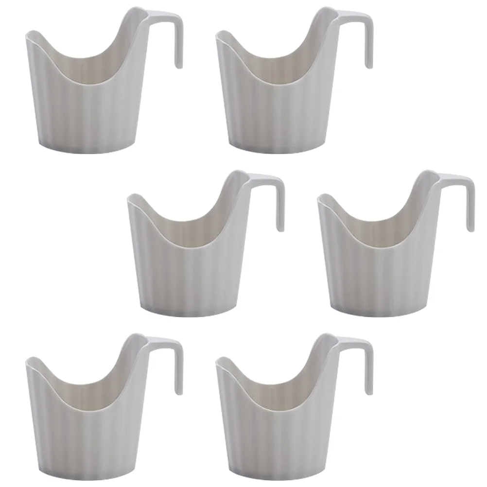 

6 Pcs Anti scald Cup Holder Insulated Coffee Paper Disposable Cups Sleeve for Home Office Party Cafe Premium Plastic