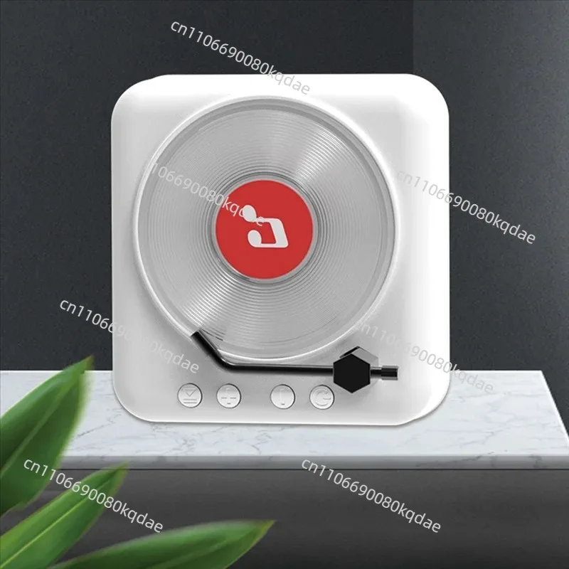 B48A Retro Vinyl Bluetooth Speaker Retro Bluetooth Speaker Mini Vintage Surround Sound Music Box Handsfree Call MP3 Player CD Pl