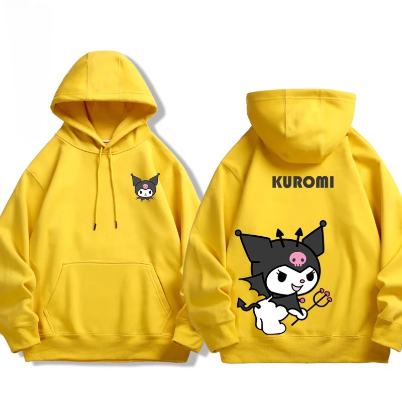Sanrio Kuromi My Melody Couple Hooded Sweater Male Female Teen 2025 Autumn/Winter Hoodie Long Sleeve Top Casual Loose Sweater