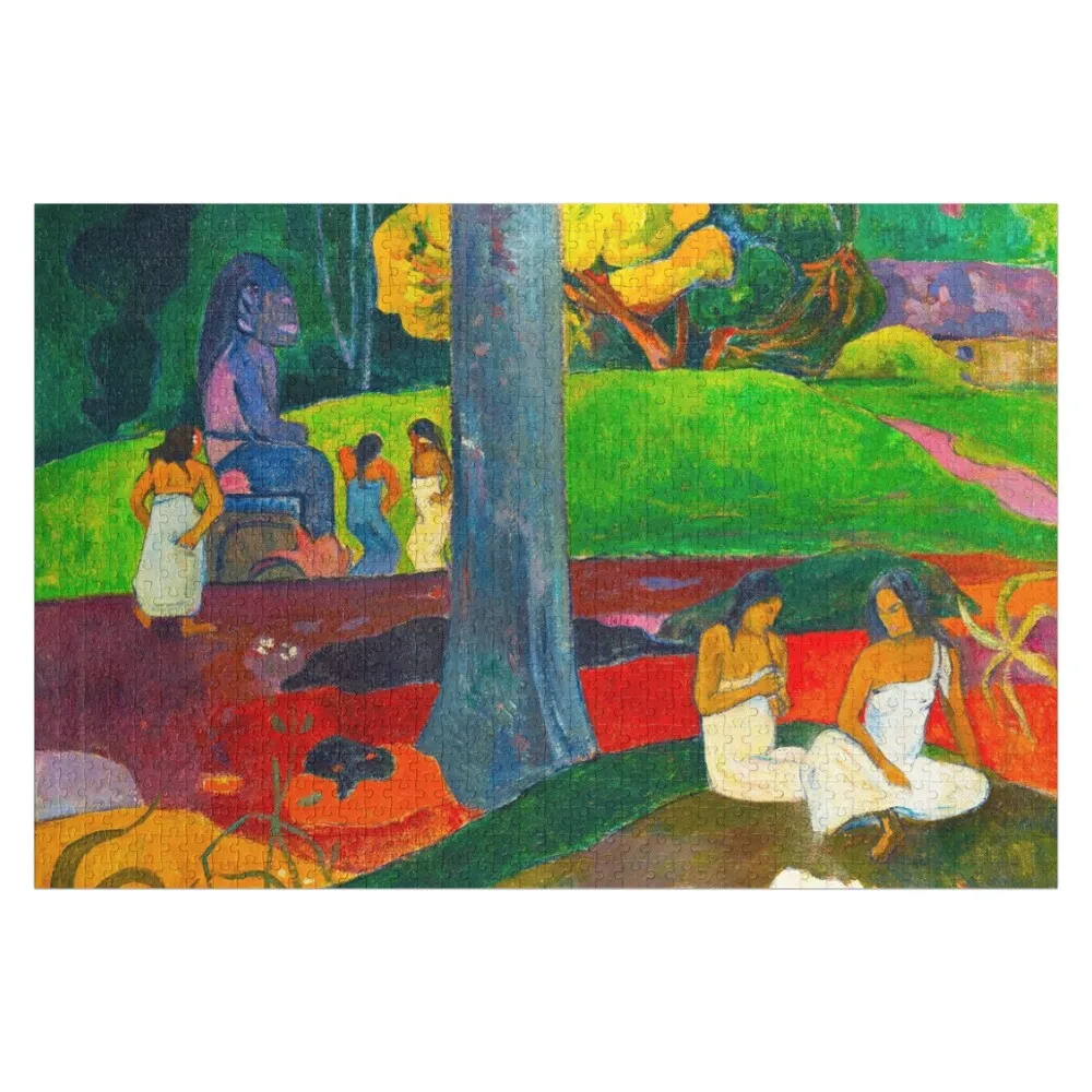 

HD PAUL GAUGUIN - Puzzle "Mata Mua (Давным-давно)" (1892) — головоломка для малышей, игрушка-пазл, произведение искусства