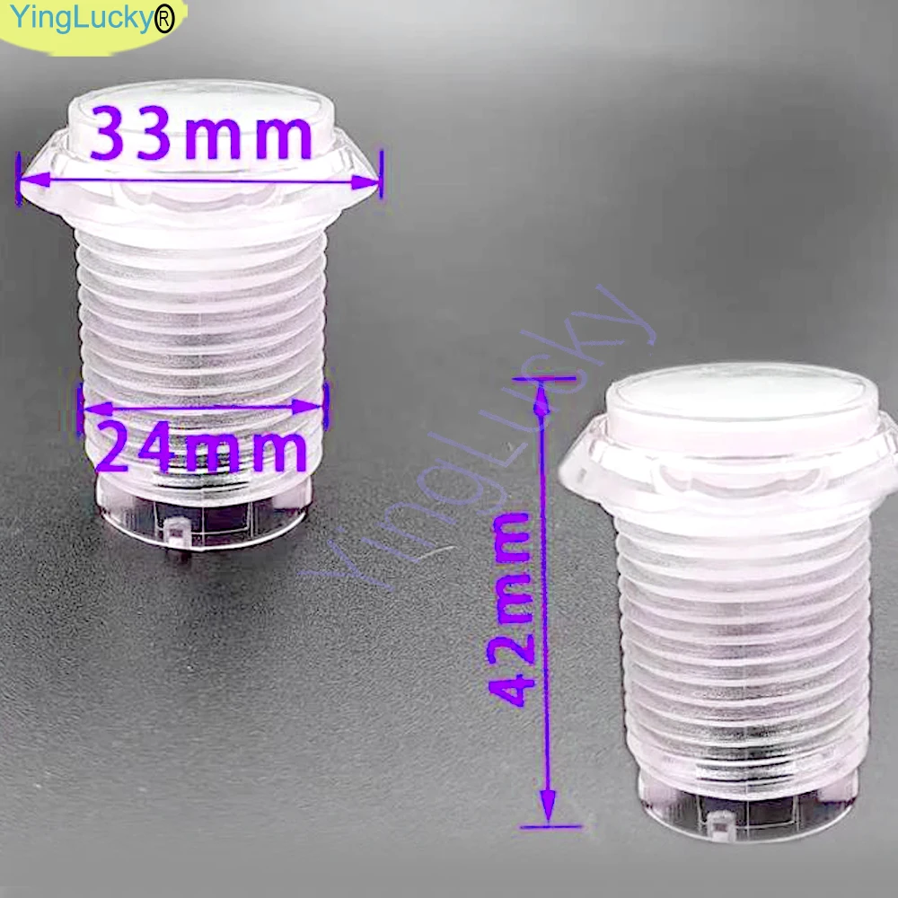 33mm 5V 12V Licht beleuchteter Druckknopf für Arcade-Spiel-Kit DIY Coin Start Select Pause Exit PS Swing Vending Crane Machine – Detail 7