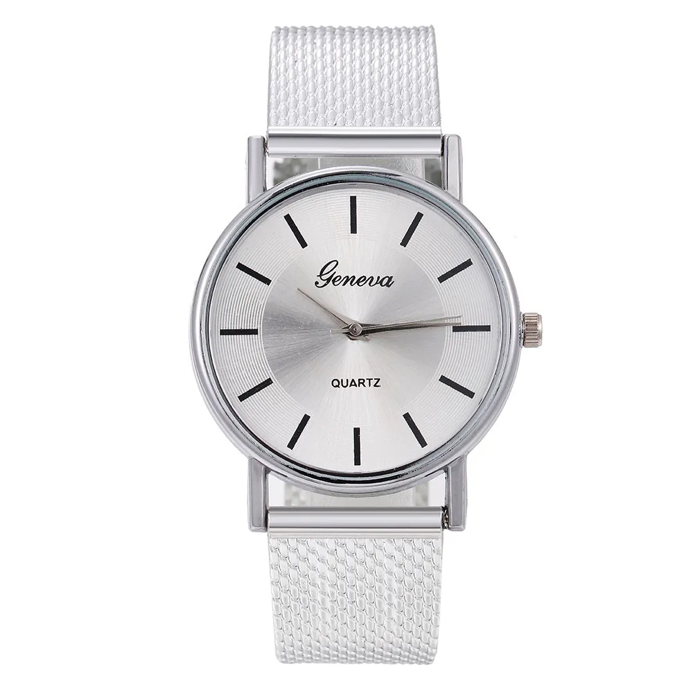 

Women's Simple Watches New Stylish Silver Minimalist Business Quartz Watch Breathable Stainless Steel Clock Reloj Mujer