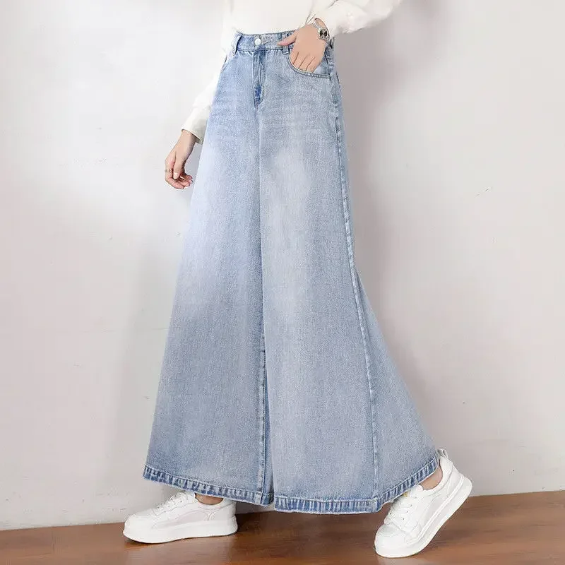 

Korean Fashion Jean Baggy Jeans Women Wide Leg of Pants High Waisted Trousers Vintage Clothing Woman Clothes Streetwear Y2k Pant