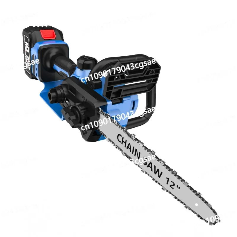 12 Inch Brushless Chainsaw High Speed Saw Household Small Handheld Saw Firewood Rechargeable Lithium Battery Logging Saw