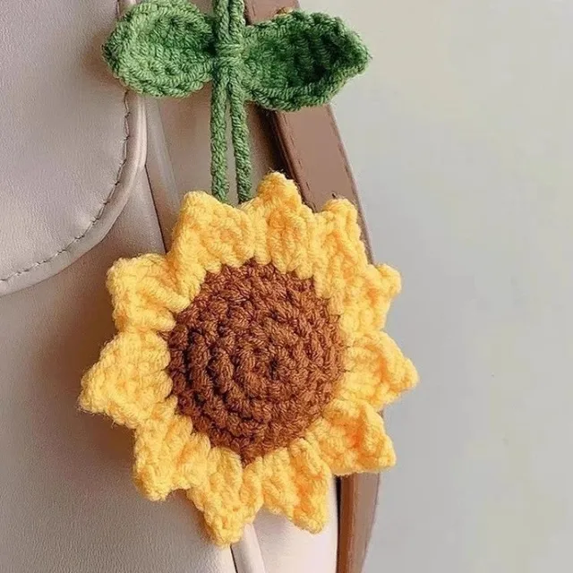 1067-70a761.jpg Handmade Sunflower Bag Pendant