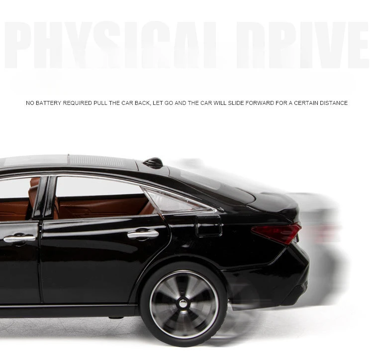 1:24 TOYOTA AVALONของเล่นรถเด็กDiecastโลหะรุ่นMiniature Sound Lightประตูเปิดของขวัญคอลเลกชันสําหรับเด็ก