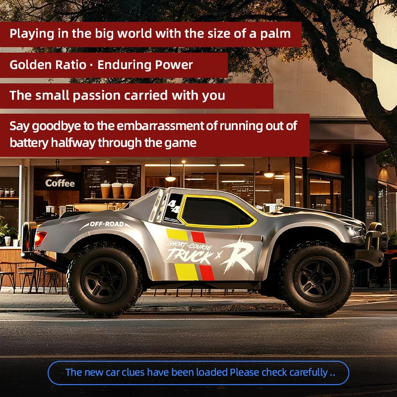 

HuangBo 1:36 Scale Mini RC Truck 4WD Off Road High Speed Short Course Rechargeable Electric Racing Toy For Boys Outdoor Play