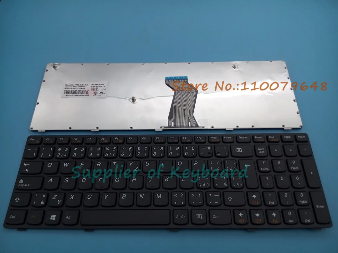 

Original New Czech Slovakian Keyboard For Lenovo IdeaPad V570 B570 Z570 V575 B575 Z575 Black Frame