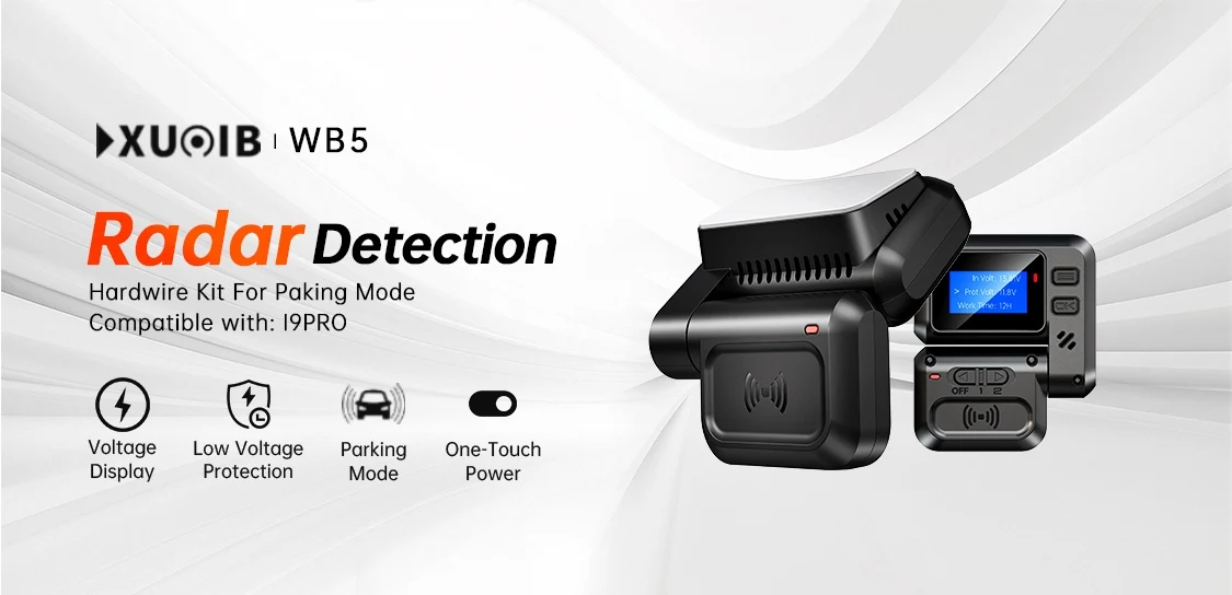 XUOIB 24H 360 ° WB5 Typ-C Hardwire-Kit für Parküberwachung mit Radarerkennung, geeignet für Typ-C Dashcams, mit Unterspannungsschutz – Detail 1