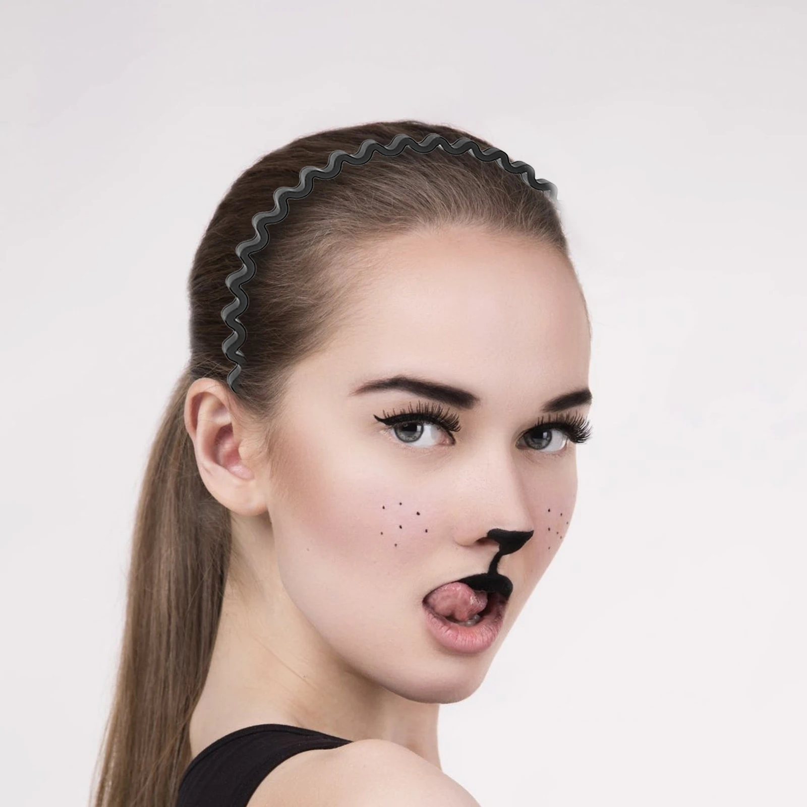 

6pcs Headbands For Women Accessories Thick Hair Stretchy Non-Slip Fit For Face Washing Bathing Yoga Running Hiking Riding