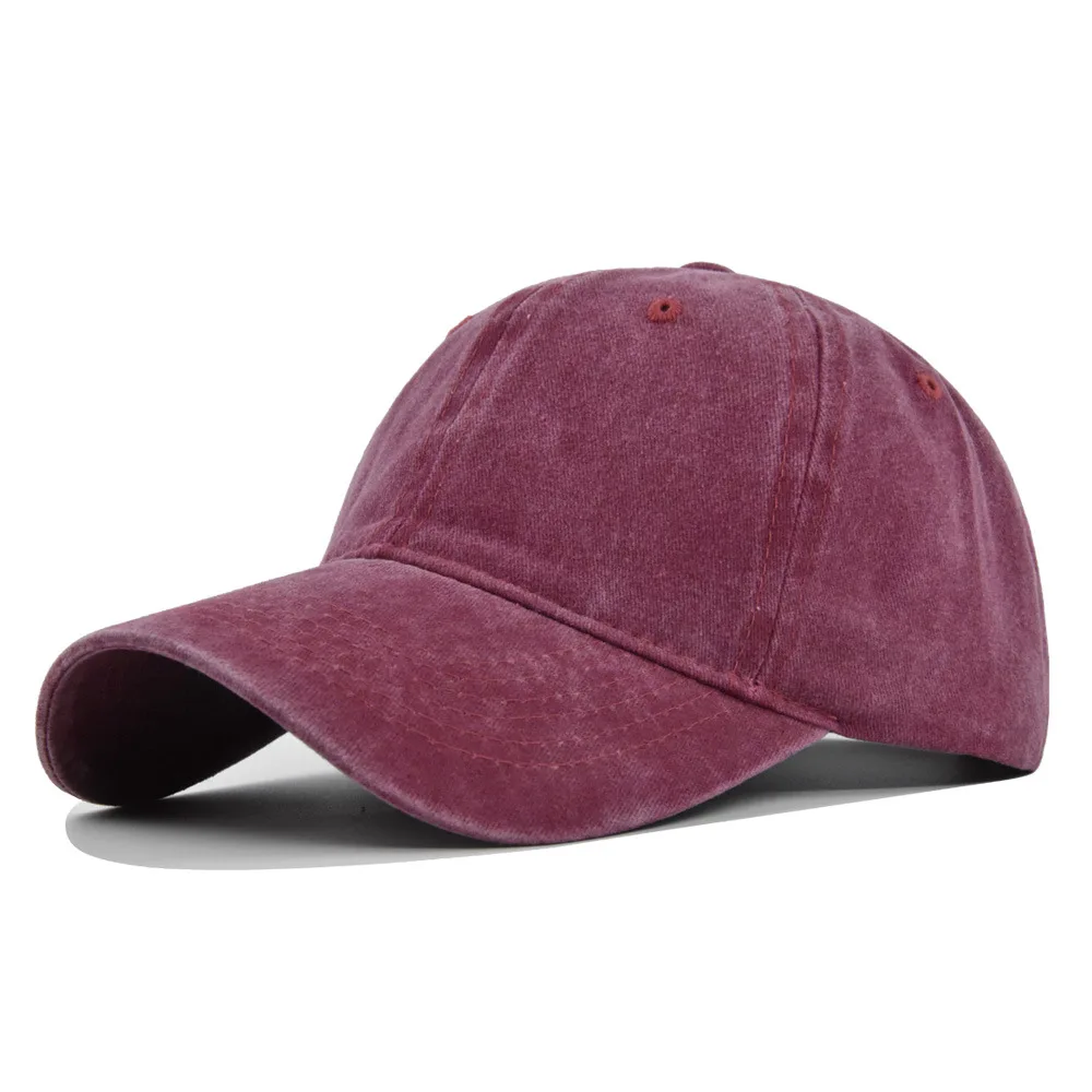 Sunscreen Water Washed MEN'S Baseball Cap with A Small Face, Retro Distressed and Versatile Trendy Duck Tongue Hat, MEN'S Big He 5