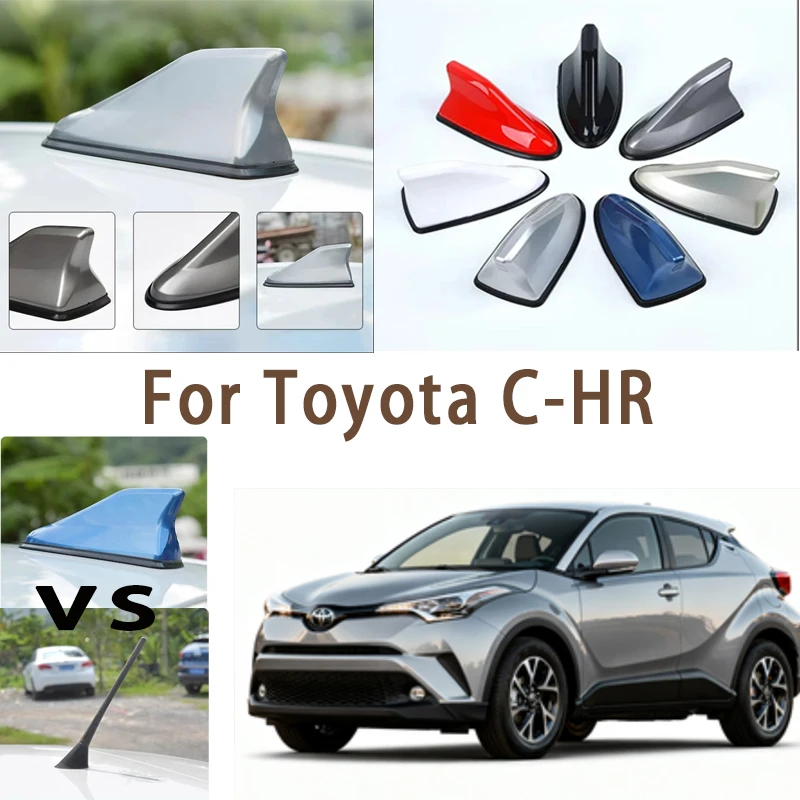 

For Toyota C-HR Car Roof Top Mount Shark Fin Aerial Antenna Toppers Auto Radio AM FM Antenna Signal Amplifier Aerial