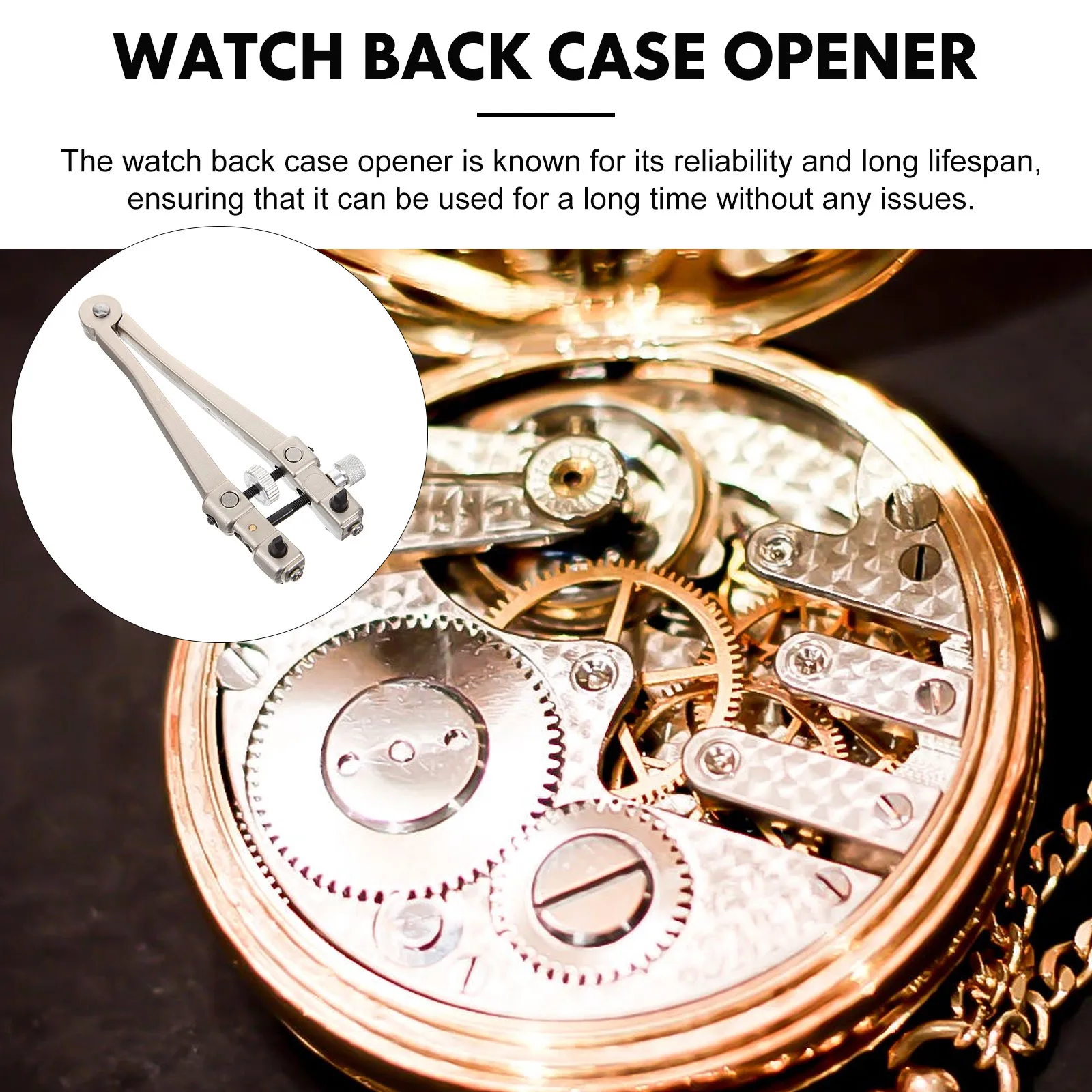 

V-Shaped Opener Caseback Removal Tool Kit Reliable Compact Lightweight Easy Operation Travel Friendly Gift Present Repair Tools