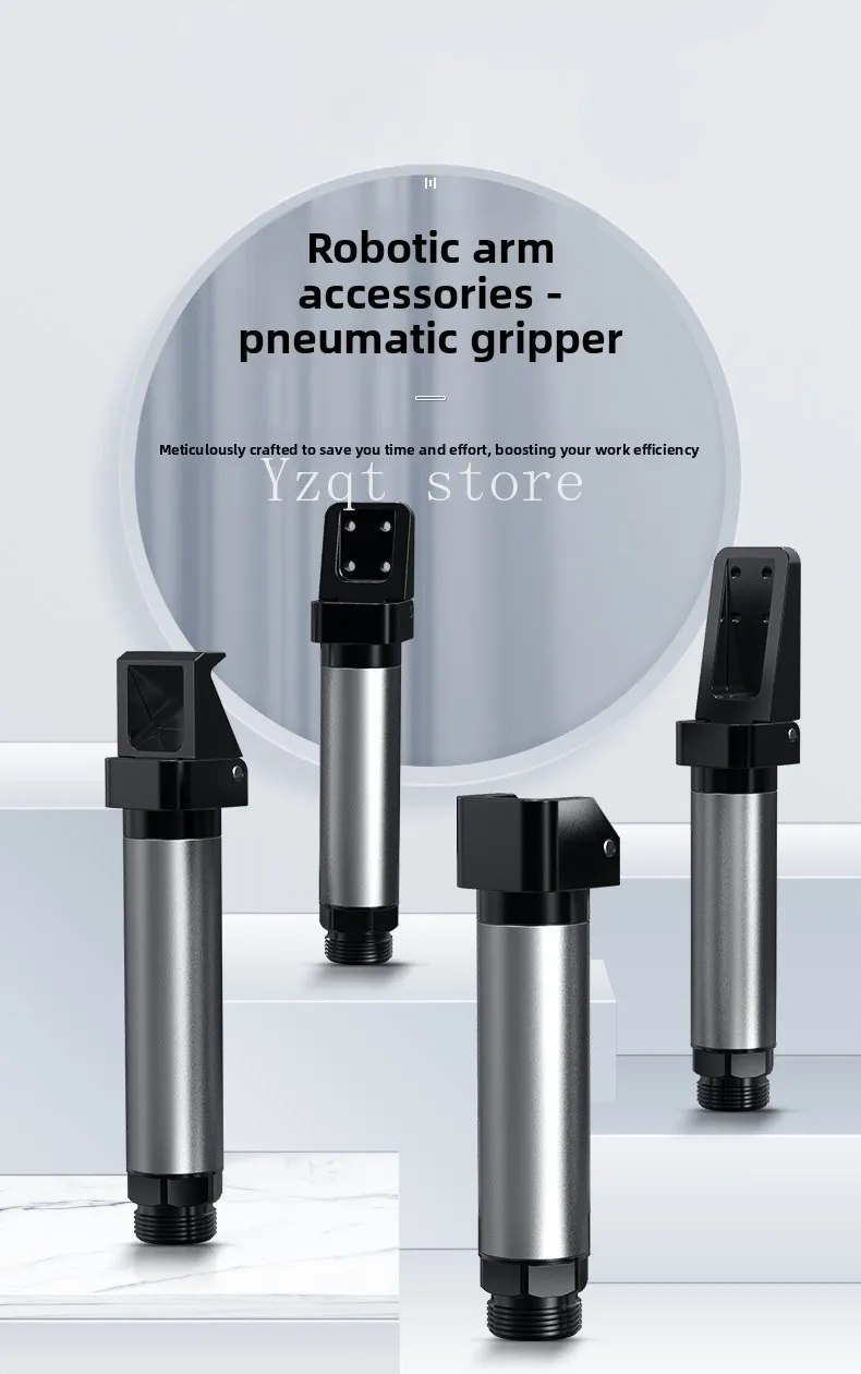 Manipulator pneumatic finger fixture, single-action finger pulling, small cylinder 95-degree rotation, product clamping