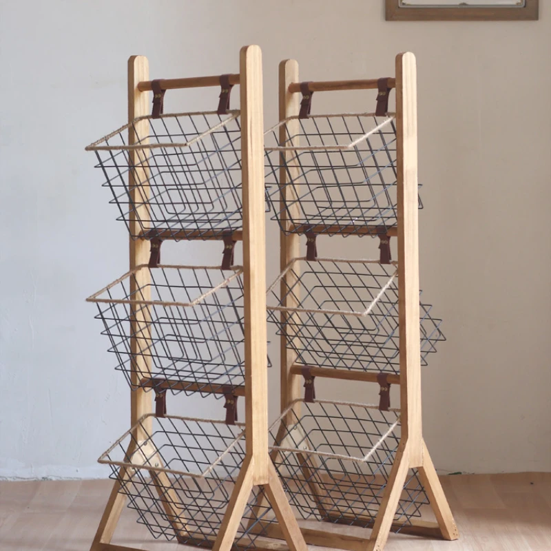 Floor-to-ceiling multi-layer simple shelf, snack toy storage rack, storage rack