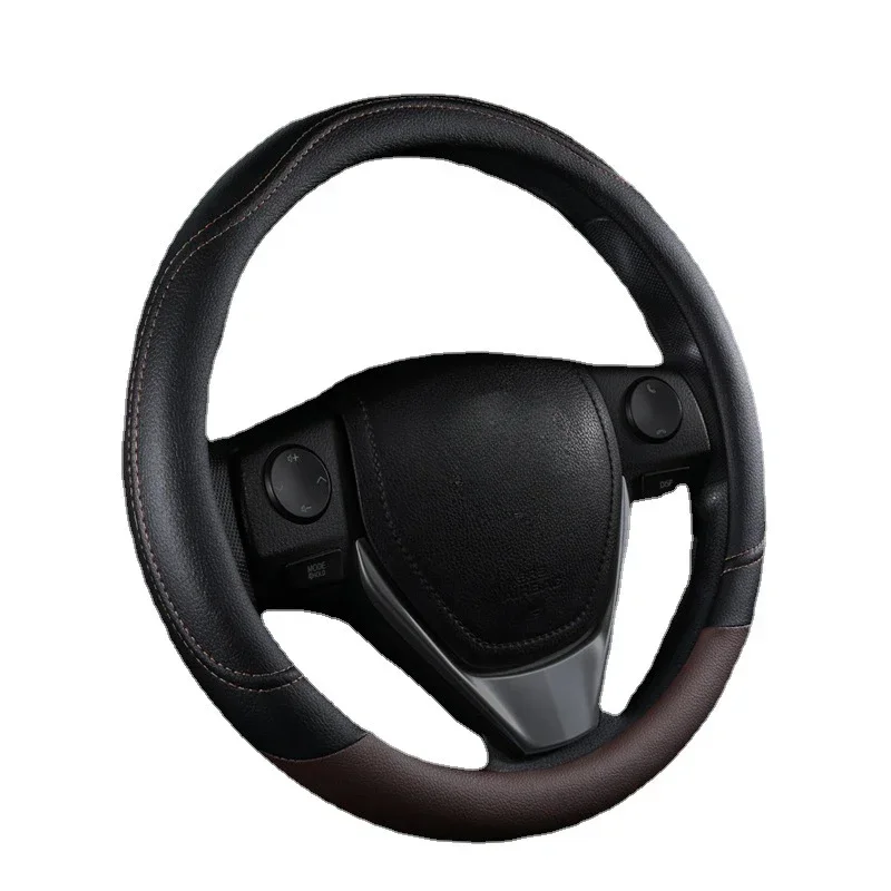 Car Steering Wheel Cover, Universal 15 inch Breathable Anti Slip Steering Wheel Cover Car Interior Accessories Fit for Most Car image 6