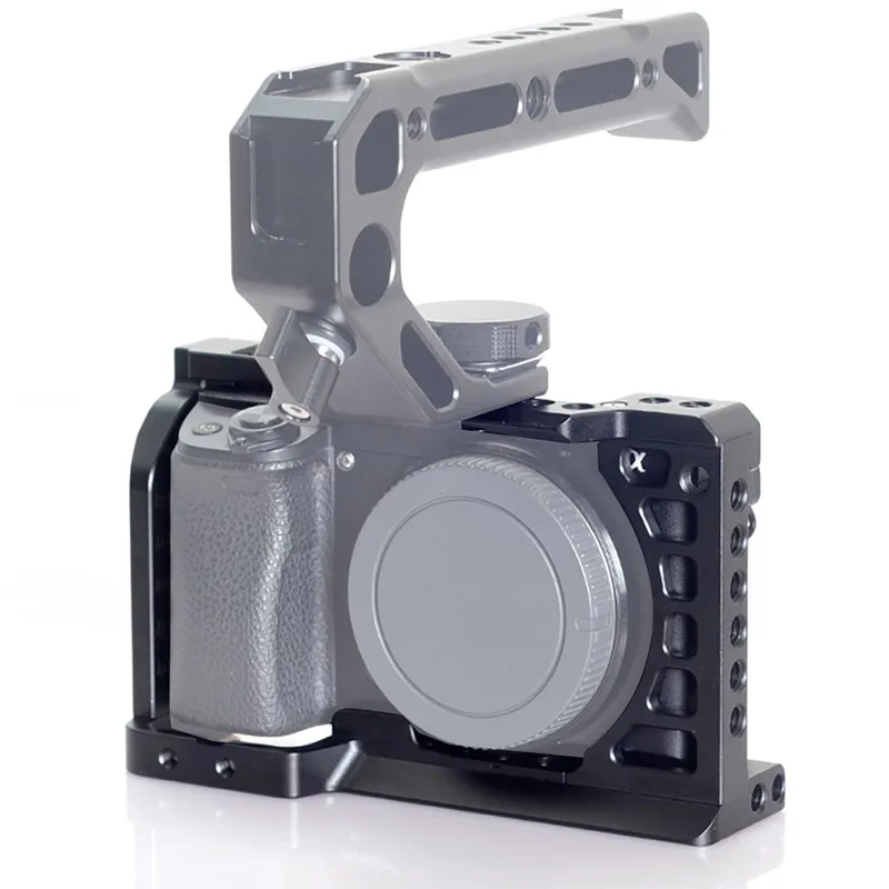 A6100 A6300 A6400 A6500 Camera Cage for Sony A6000 Accessory Vlog Case Handheld Bracket Cold Shoe Mic LED Light Mount Video Rig