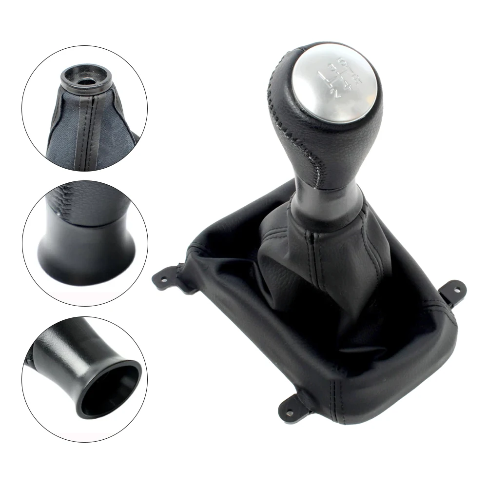 PU Leather Boot Gear Shift Knob Ergonomic Design Factory Specifications For ACCORD Euro VII Easy Installation Car Gear Knob