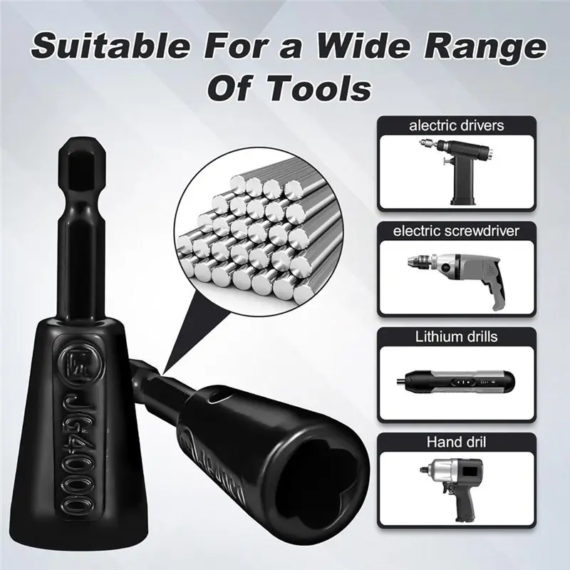 ABJN-4 Pcs Wire Twister Tool Fordrill Wirenut Twister Compatible Fordrill Forelectrical