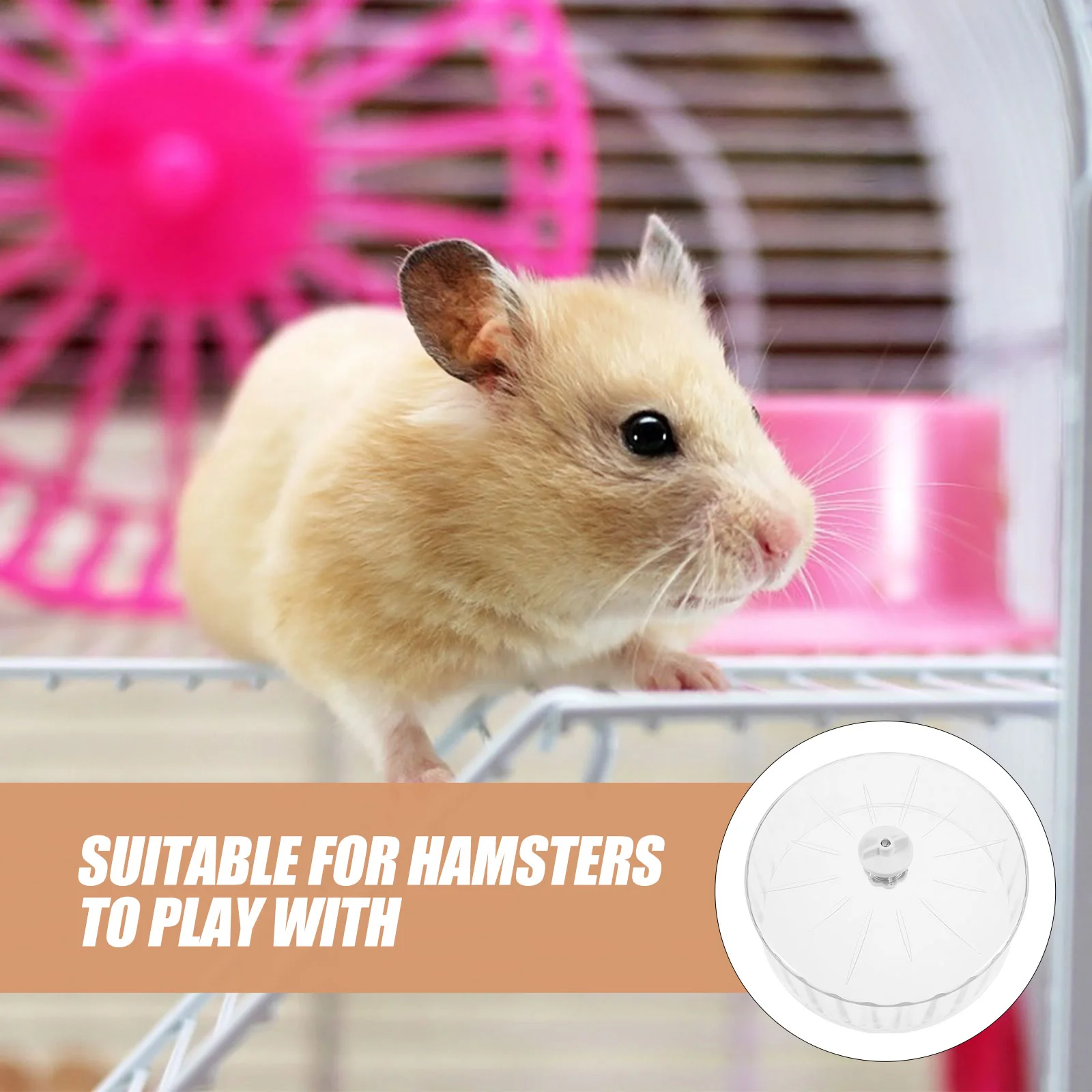 Hamster Running Wheel Large Silent Guinea Pig Mouse Toys Hedgehog Rat Supplies Crystal