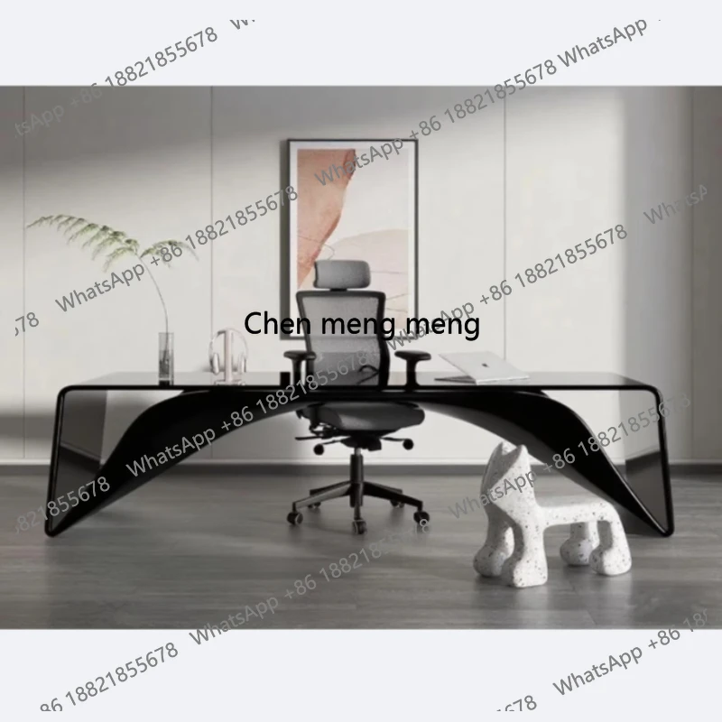 

180 200 220 240 260 280 300 Deluxe designer special shaped Desk table gaming computer desk office Room Tables pliante furniture